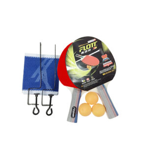 Raquette Ping Pong FLOTT à picots (2 raquettes + 3 balles + 1 filet + 2 supports )